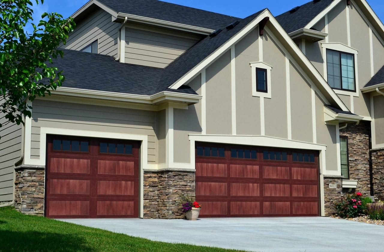 gray-home-with-brown-garage-door